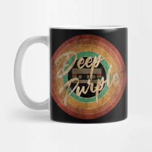 Deep Purple Vintage Circle Art Mug